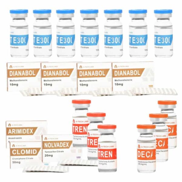 Pacchetto Extreme Mass Gain TEST E DECA TREN A DIANABOL 16 settimane A TECH