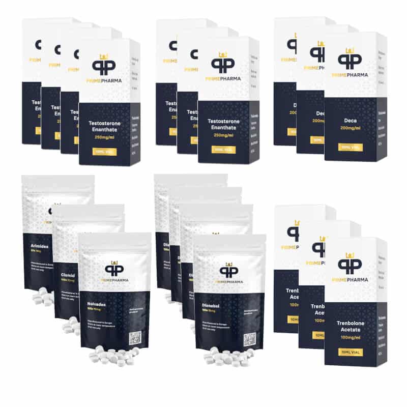 Pacchetto Extreme Mass Gain TEST E DECA TREN A DIANABOL 16 settimane Prime Pharma