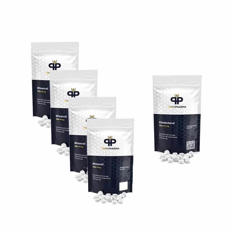 Pacchetto per la triturazione dei grassi 10 settimane Clenbuterolo Winstrol Prime Pharma