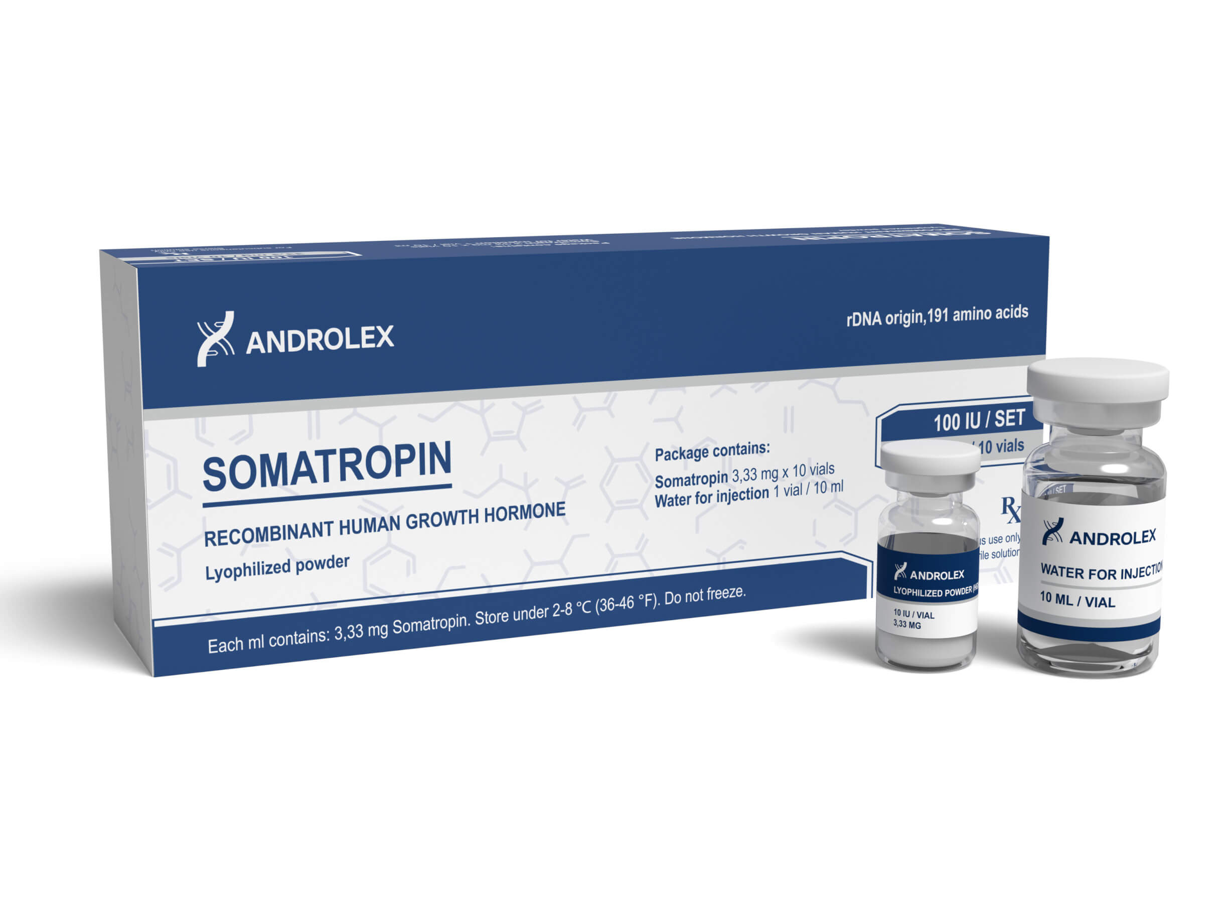Androlex polvere ad alto contenuto di GH 100 UI