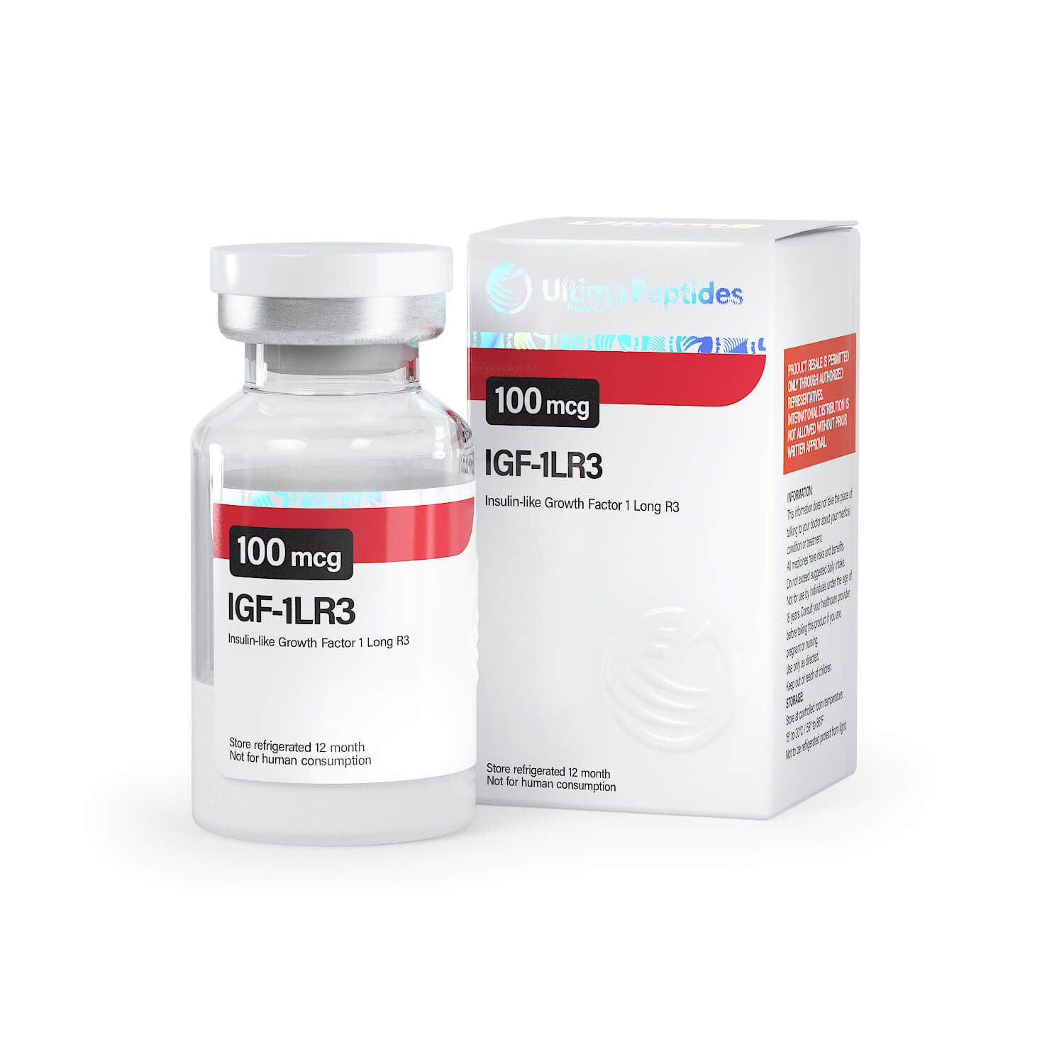 Ultima-IGF-1 LR3 0,1 mg - 1 flaconcino da 100 mcg - UltimaPeptides USA