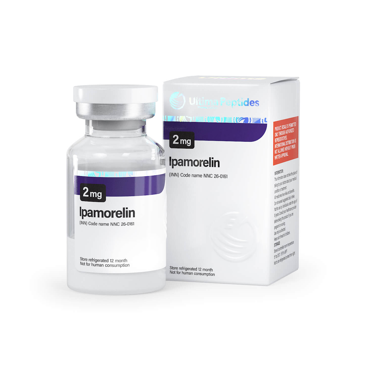 Ultima-Ipamorelin 2mg - 1 flaconcino x 2 mg - UltimaPeptides USA
