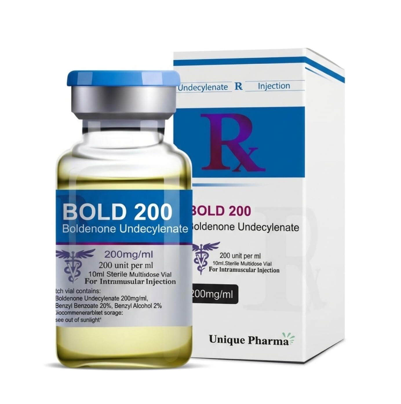 BOLD 200 - Boldenone undecilenato (200 mg/ml 10 ml) - UNIQUE-PHARMA