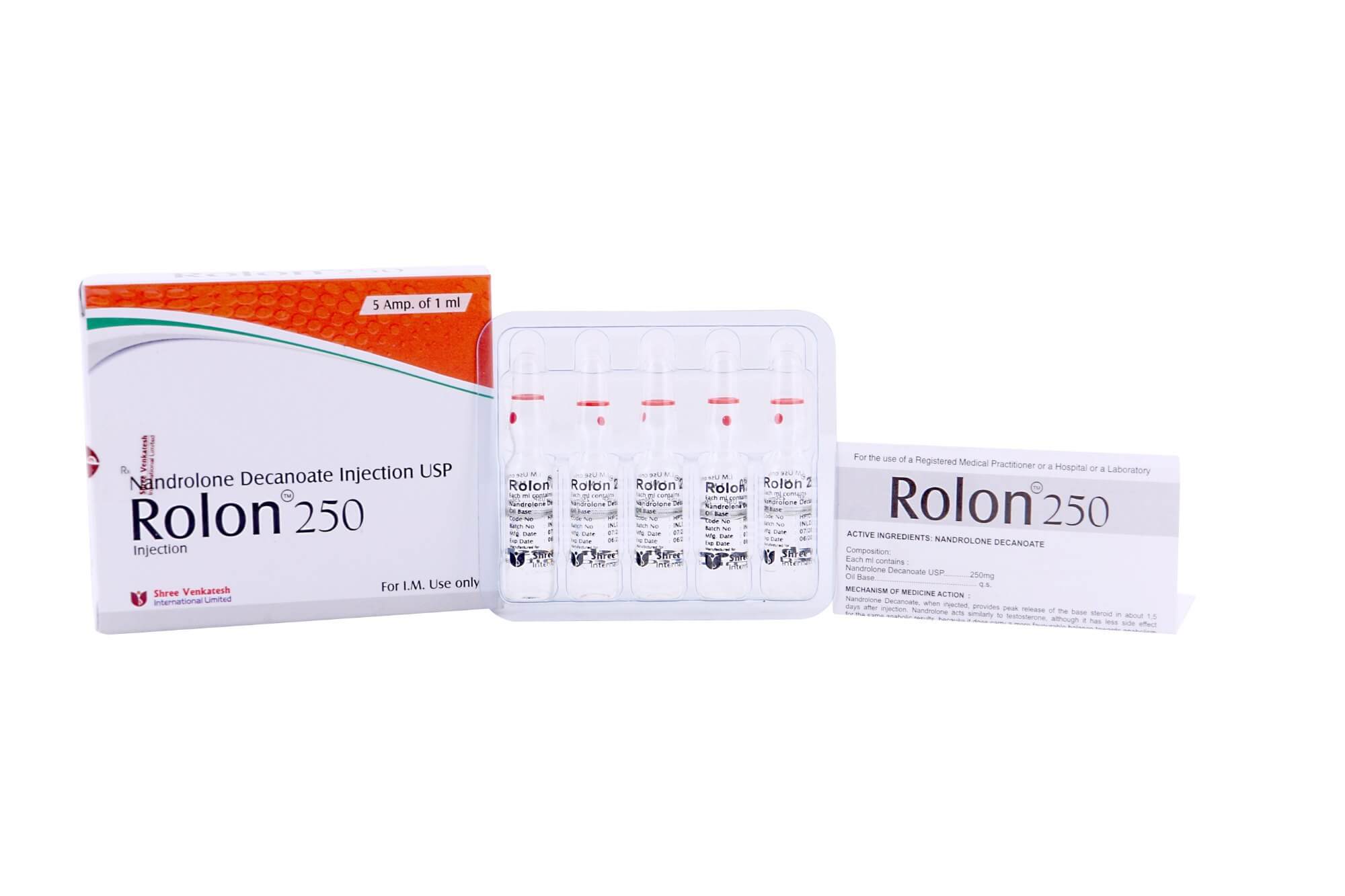 ROLON - Nandrolone Decanoato 250mg/ml (5 fiale x 1ml) - Shree Venkatesh