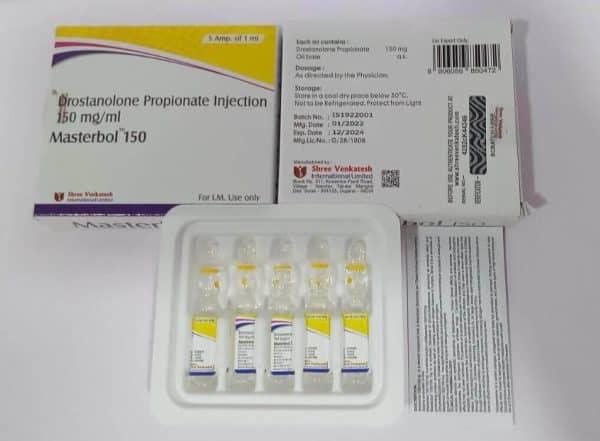 MASTERBOL 150 - Drostanolone Propionato 150mg/ml (5 fiale x 1ml) - Shree Venkatesh