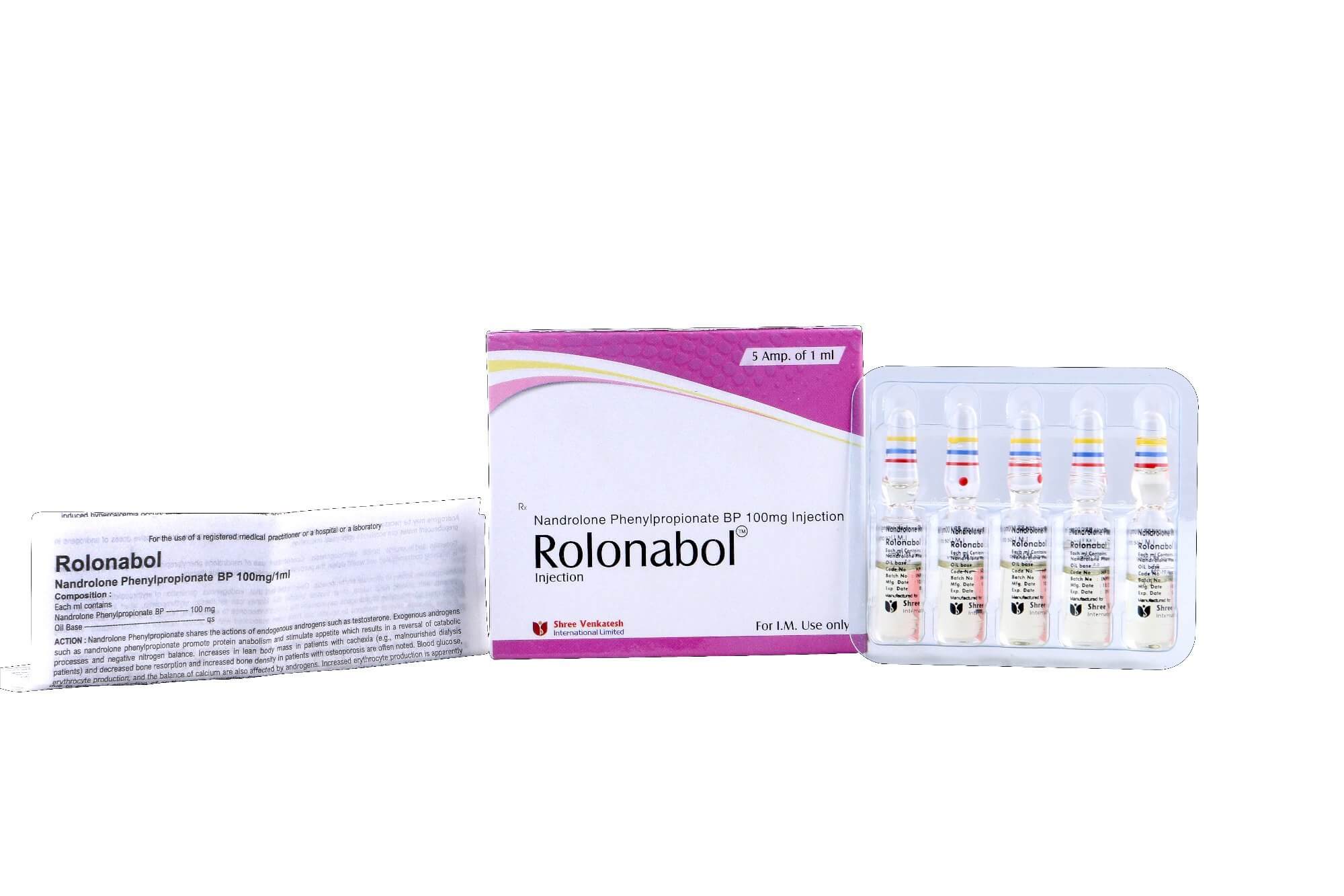 ROLONABOL - Nandrolone Fenilpropionato 100 mg/ml (5 fiale x 1 ml) - Shree Venkatesh