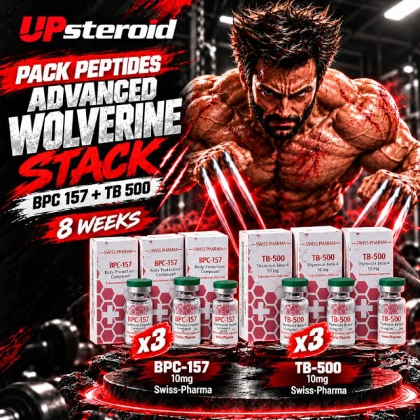 Pack Peptides Advanced Wolverine Stack (BPC 157 + TB 500) 8 semaines - SWISS